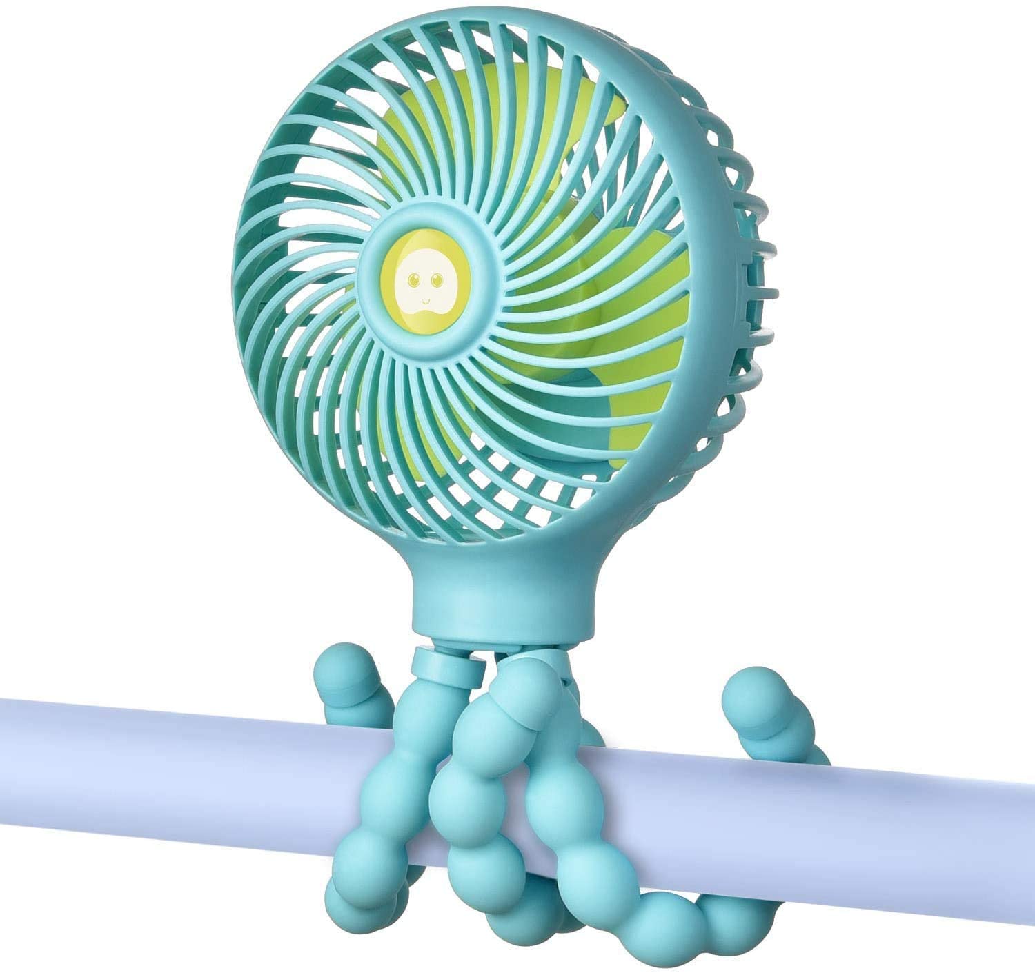 Lalalu Mini Handheld Tripod Stroller Fan 2000mAh Personal Portable Car Seat Flexible Baby Fans USB B