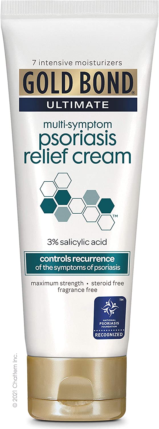 Gold Bond MultiSymptom Psoriasis Relief Cream 4 oz., for Itchy