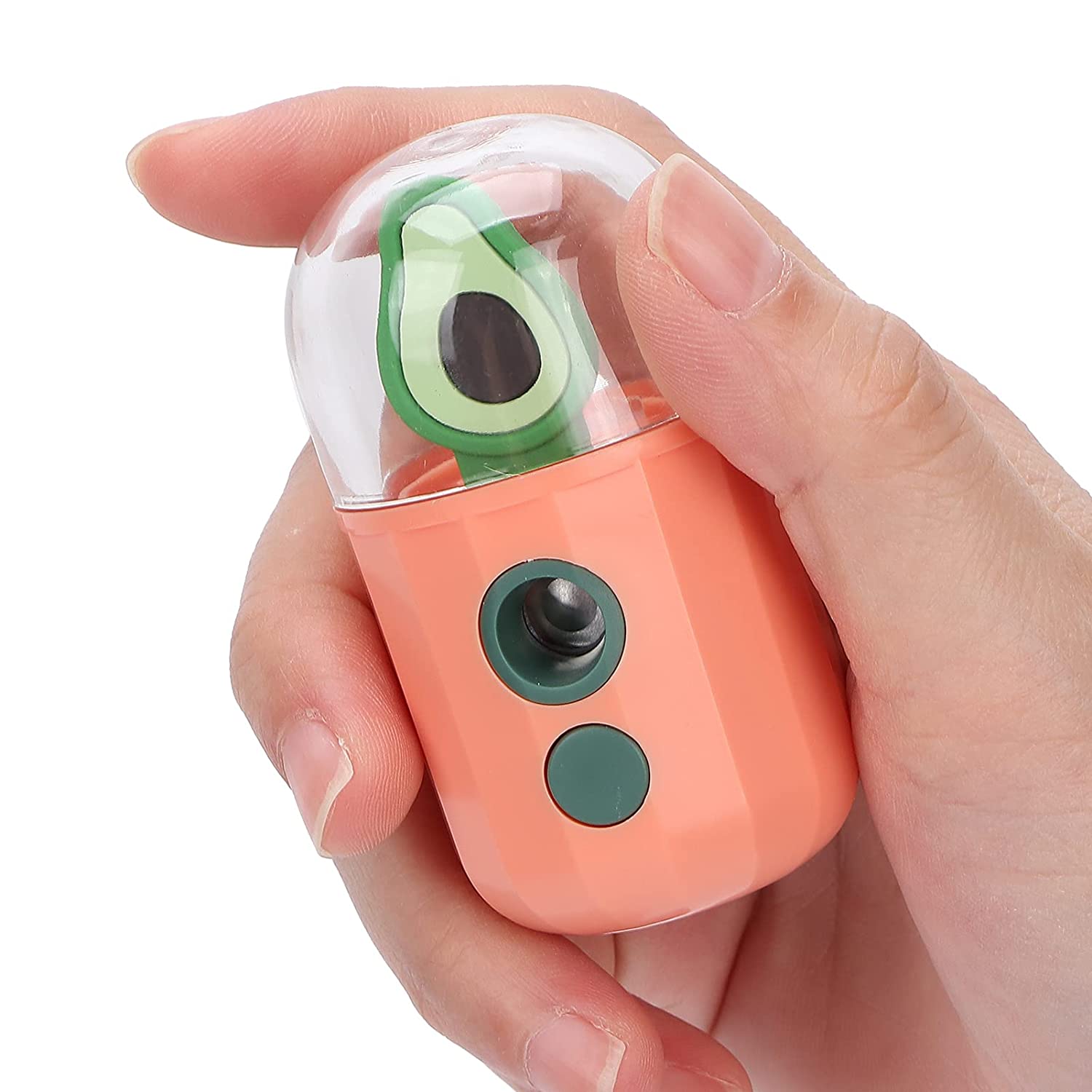 Skin Moisturizing Sprayer, Facial Mist Sprayer Portable Cute and Exquisite Transparent Water Tank wi