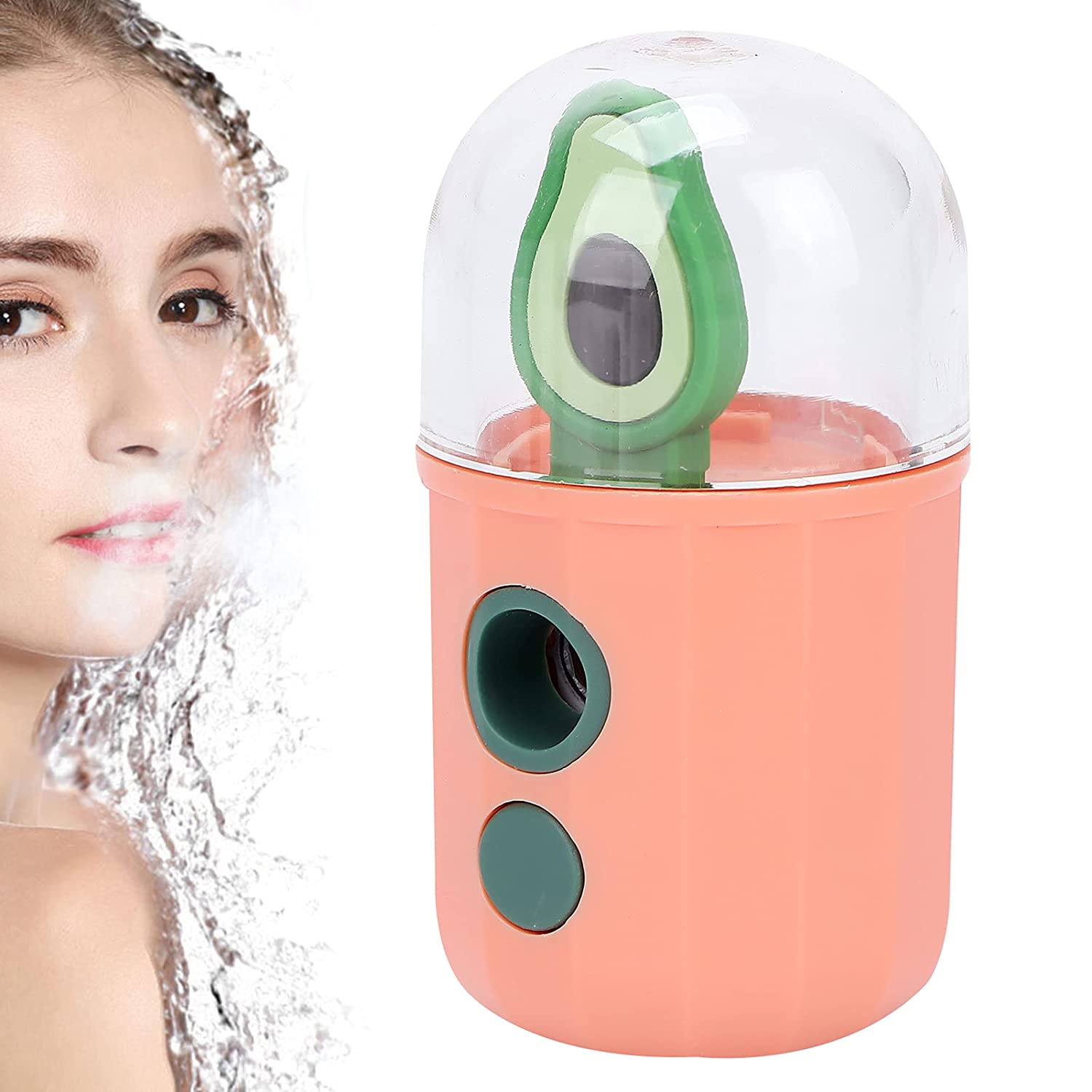 Skin Moisturizing Sprayer, Facial Mist Sprayer Portable Cute and Exquisite Transparent Water Tank wi