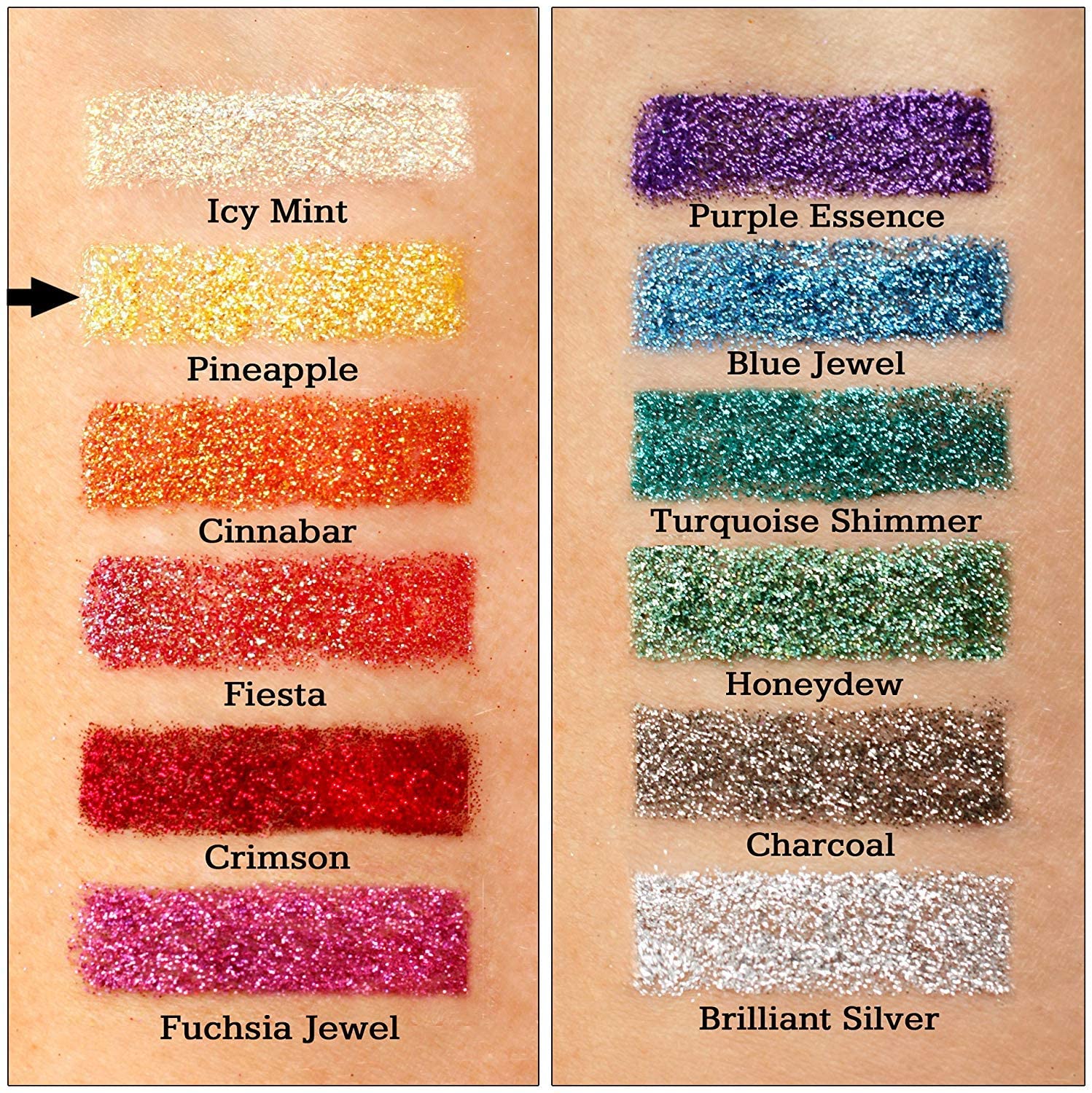 GLITTIES - Pineapple - Cosmetic Grade Extra Fine (.006