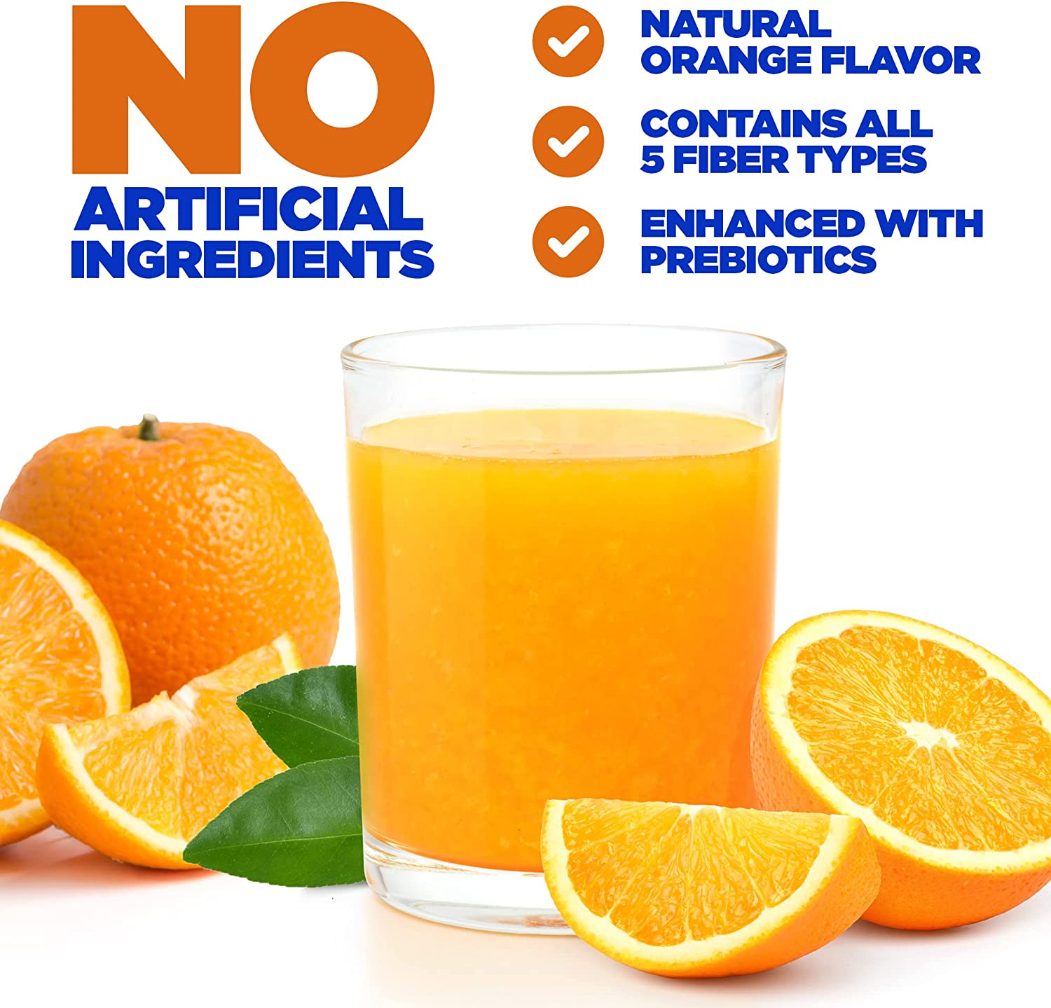 Yerba Prima Orange Flavored Daily Fiber Formula 16 oz Powder - Great Tasting, Premium Bulking Supple