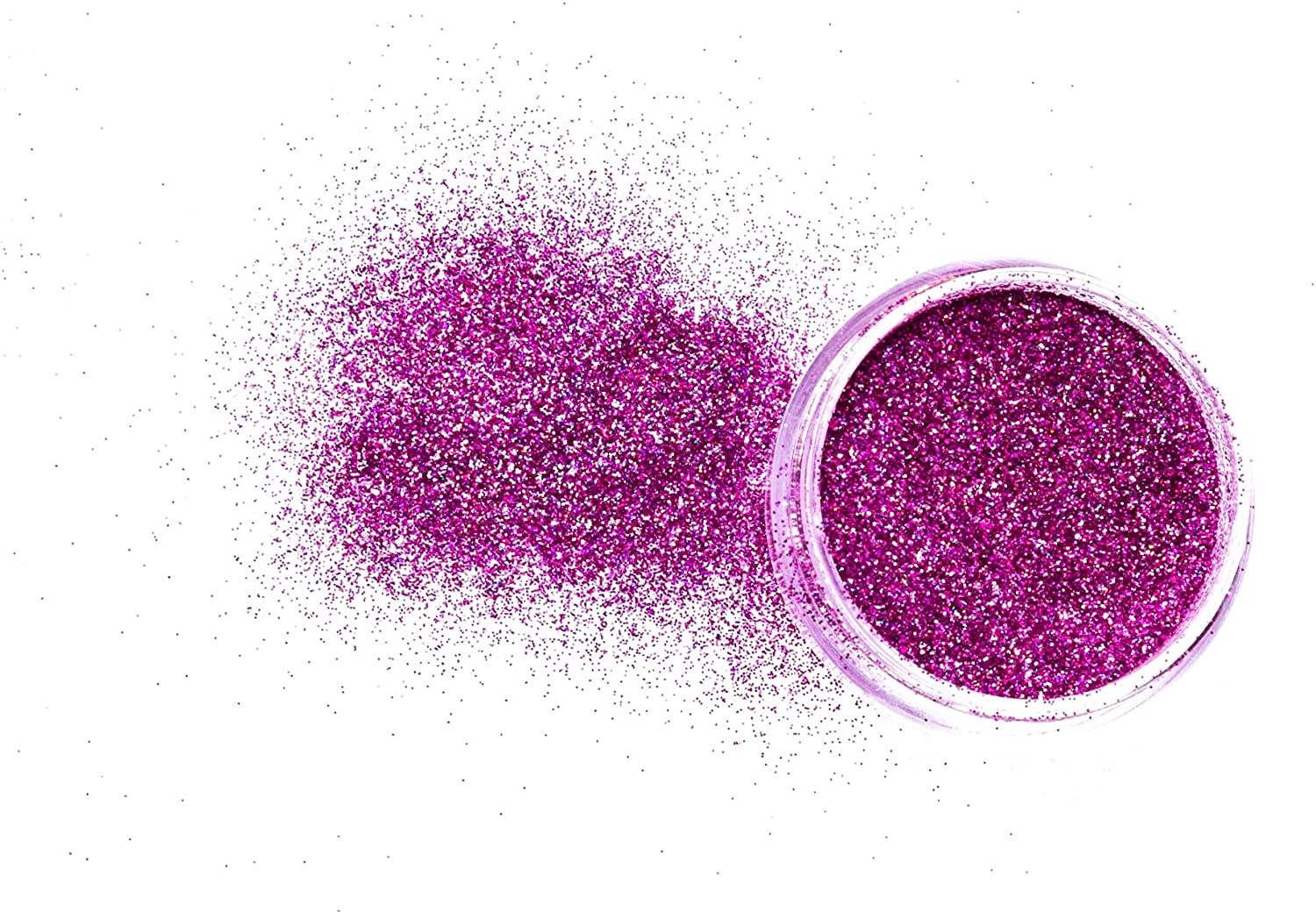 Slice of the Moon | Holographic Plum Glitter Powder, 0.35oz (10g) | for Professional or Personal Use