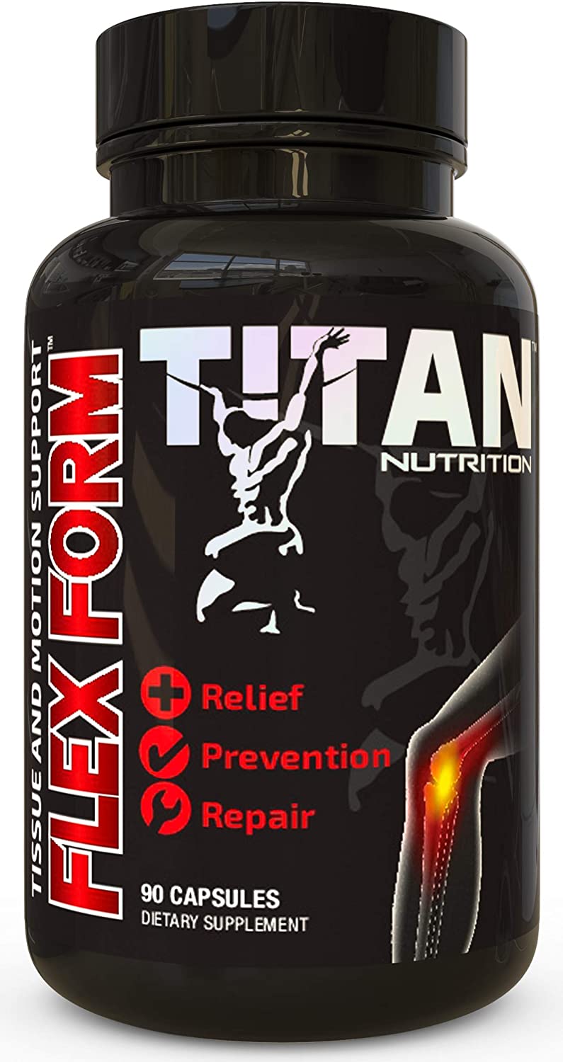 FlexForm Joint Support Supplement, 90 Capsules - Advanced Formula with Glucosamine, MSM, & Chondroit