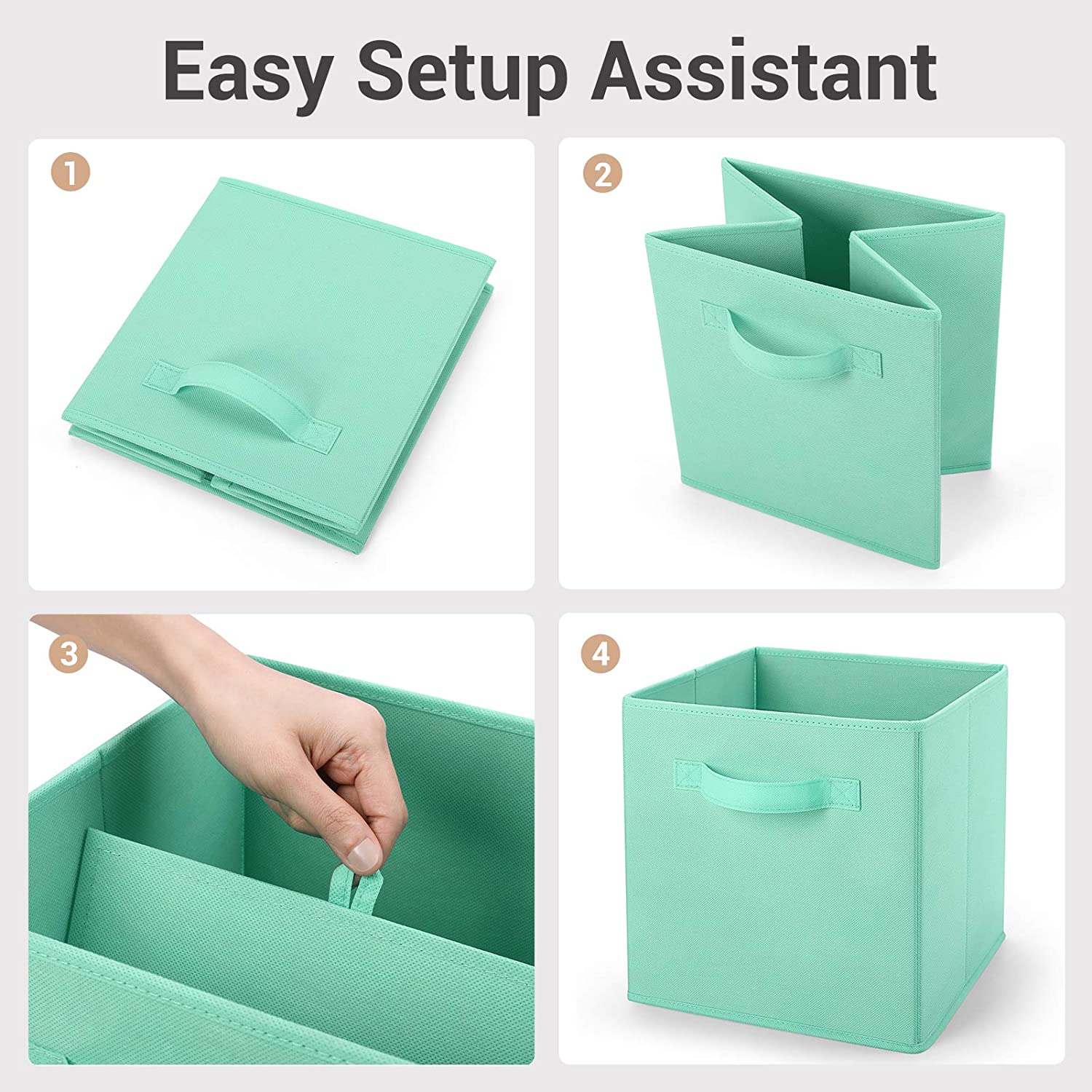 MaidMAX Cloth Storage Bin with Dual Handles for Home Closet Nursery