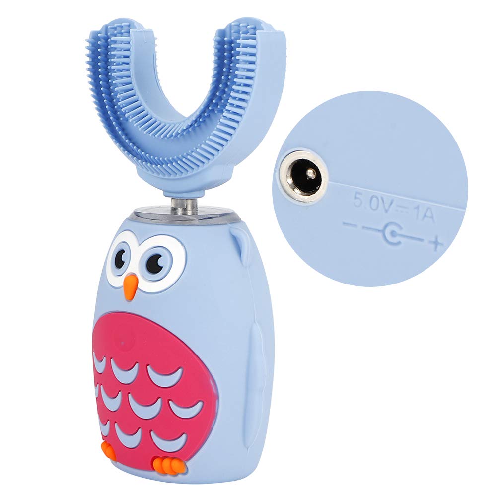 Automatic Toothbrush, Intelligent Automatic USB Rechargeable U‑Shaped Electric Toothbrush Kid Teet