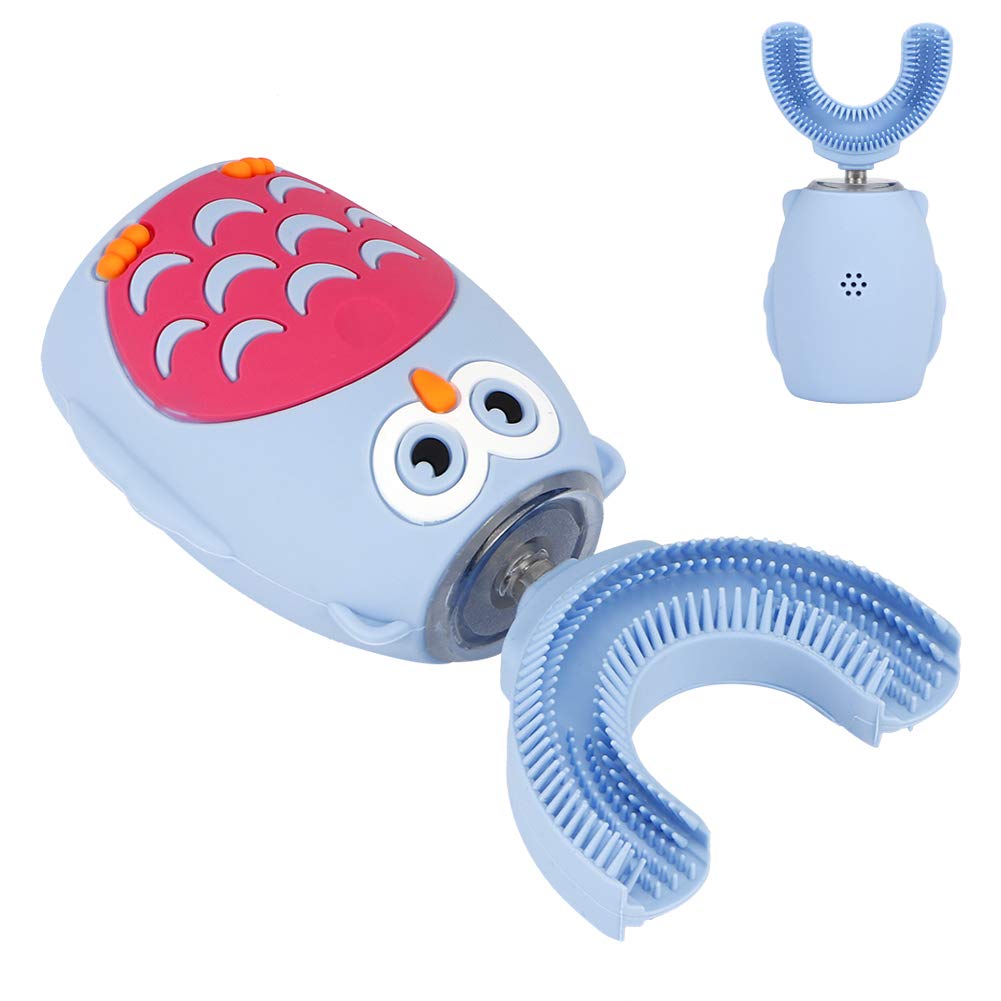 Automatic Toothbrush, Intelligent Automatic USB Rechargeable U‑Shaped Electric Toothbrush Kid Teet