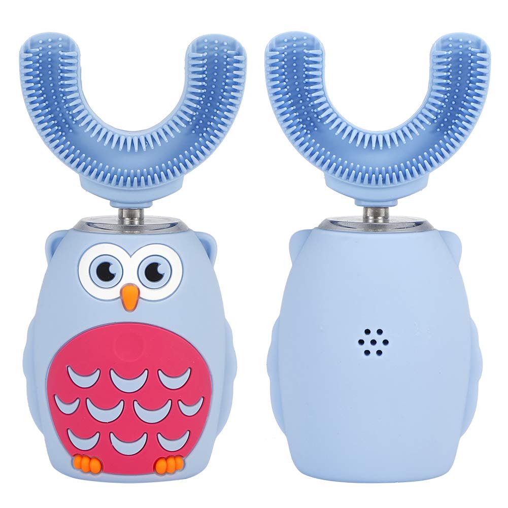 Automatic Toothbrush, Intelligent Automatic USB Rechargeable U‑Shaped Electric Toothbrush Kid Teet