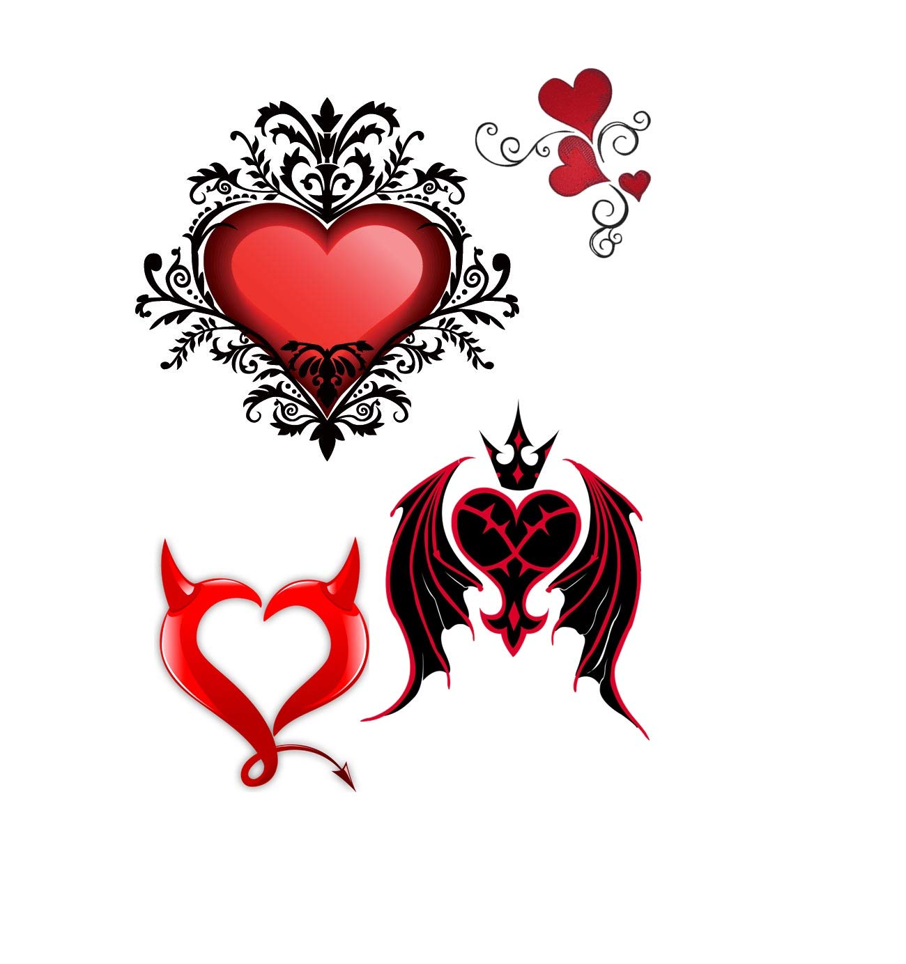 Heart Valentines Love Collection (Heart Iron on Transfer Sheet)