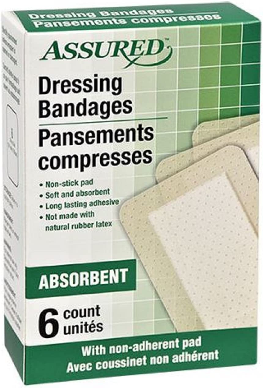 Large Individually Wrapped Sterile Adhesive Dressing Bandages, 24-ct