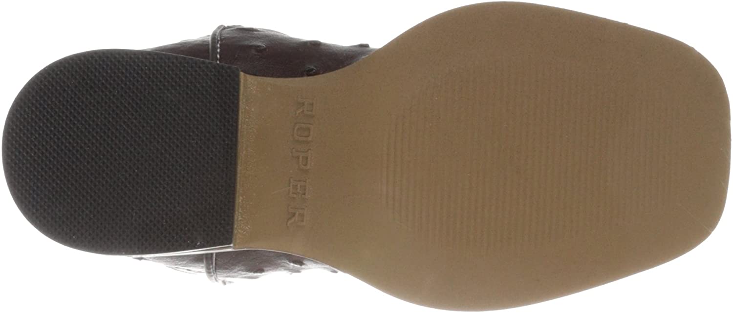 Roper Square Toe Faux Ostrich Western Boot