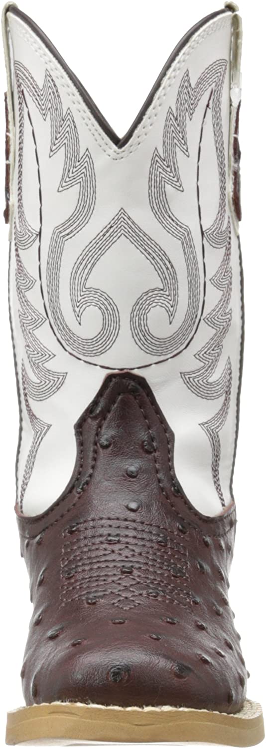 Roper Square Toe Faux Ostrich Western Boot