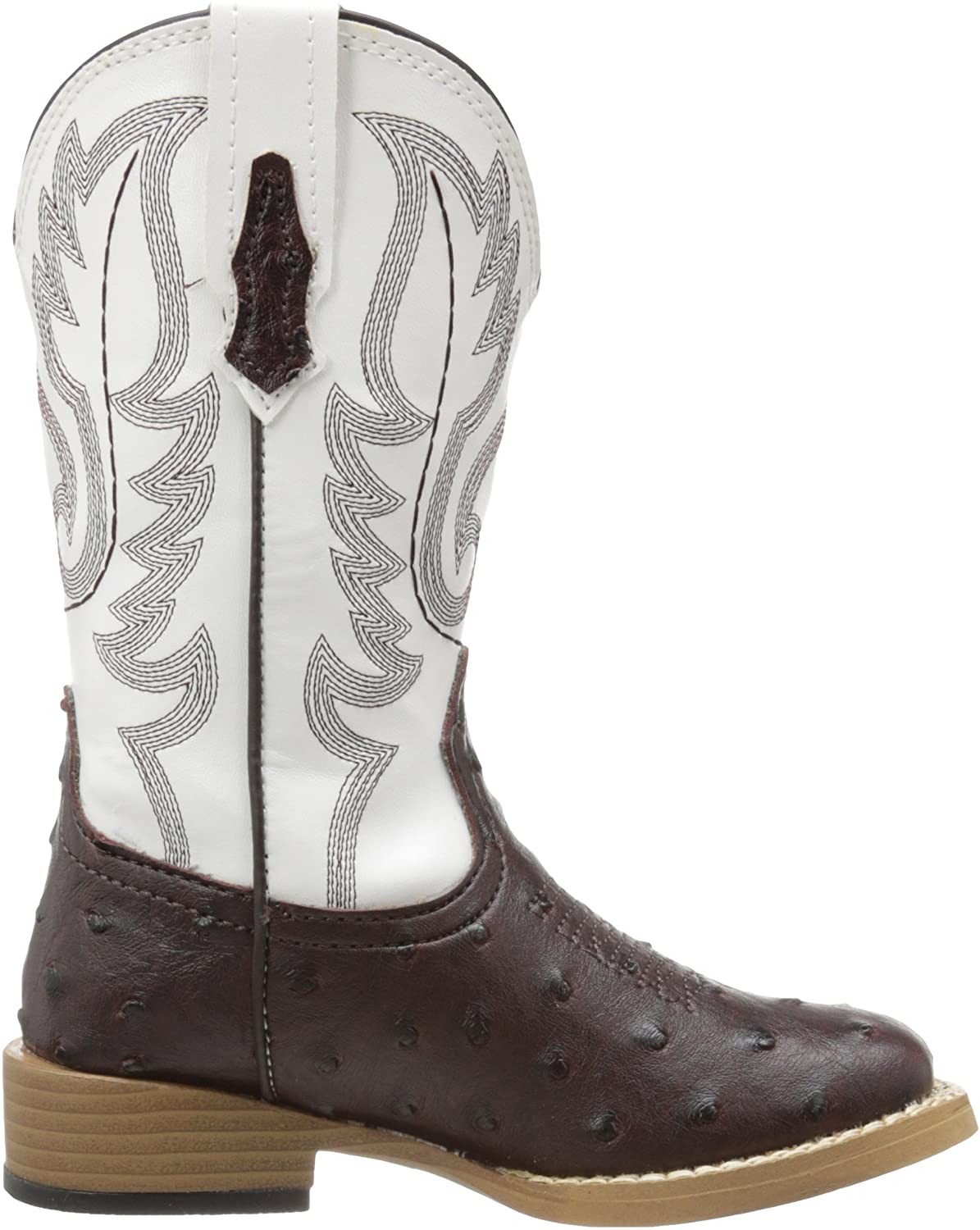 Roper Square Toe Faux Ostrich Western Boot