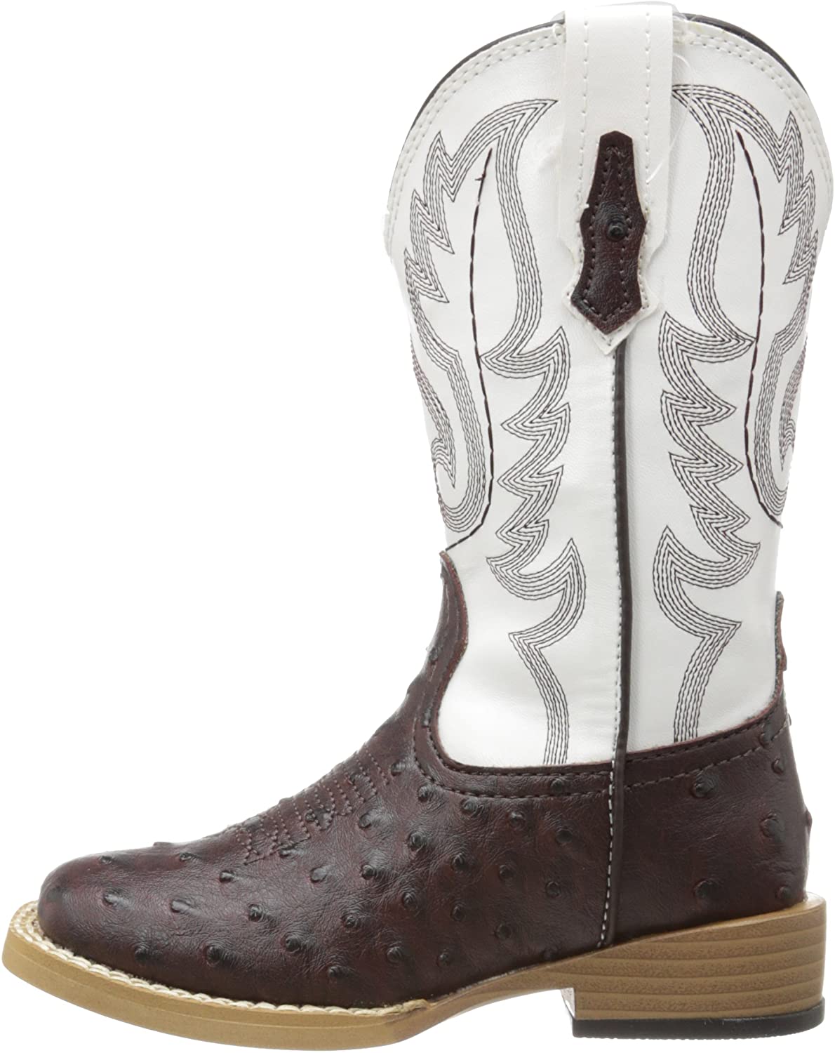 Roper Square Toe Faux Ostrich Western Boot