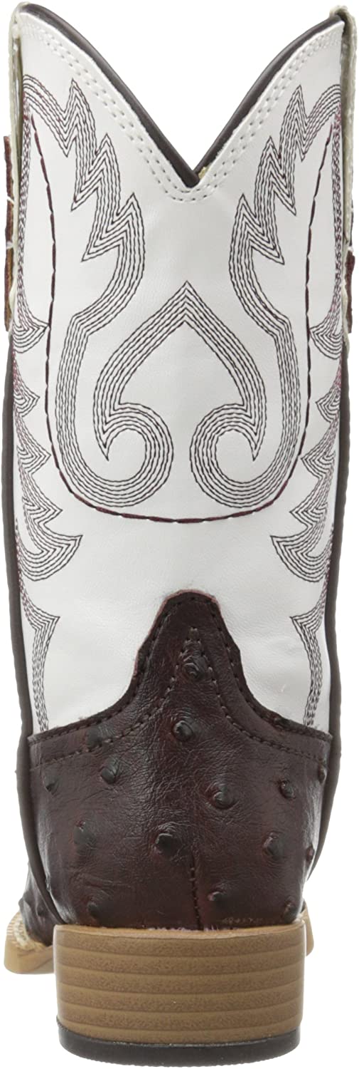 Roper Square Toe Faux Ostrich Western Boot