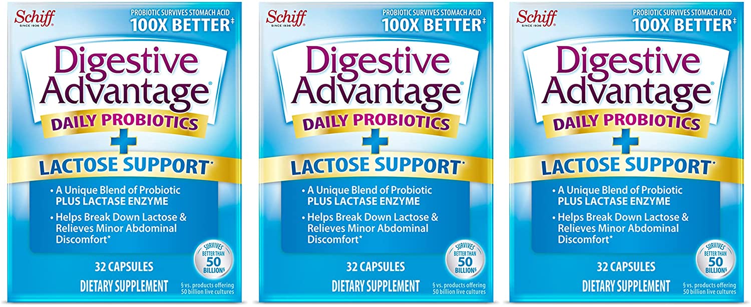 Digestive Advantage Lactose Defense formula, 32 Capsules (Pack of 3)