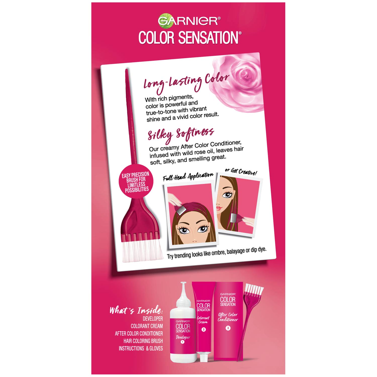 Garnier Hair Color Sensation Rich LongLasting Color Cream, 4.26 Intense Burgundy, 1 Count