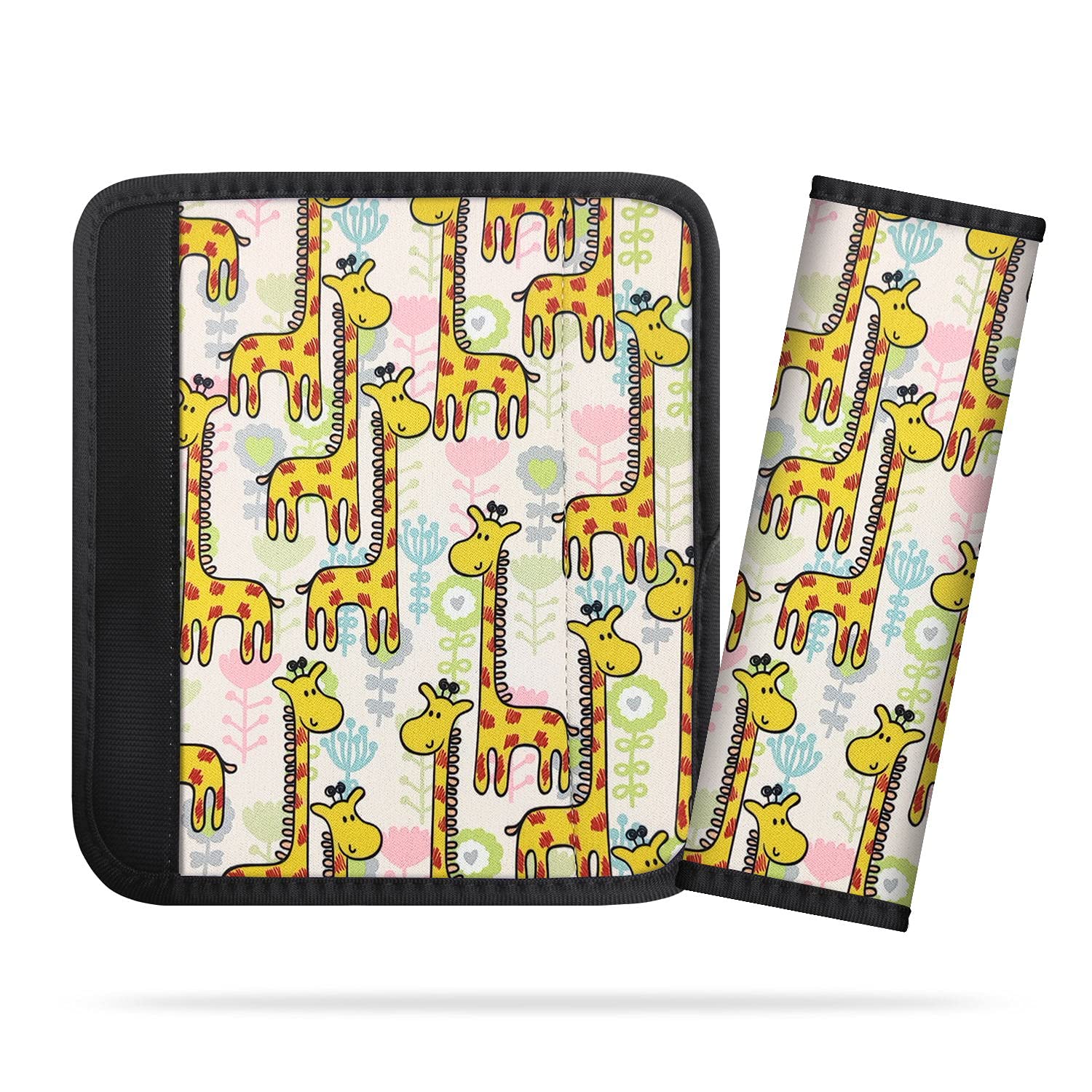 2Pack Seat Belt Cover for Kids, Cute Cartoon Pattern Car Seat Belt Pads Cover for Girls and Boys, Ki