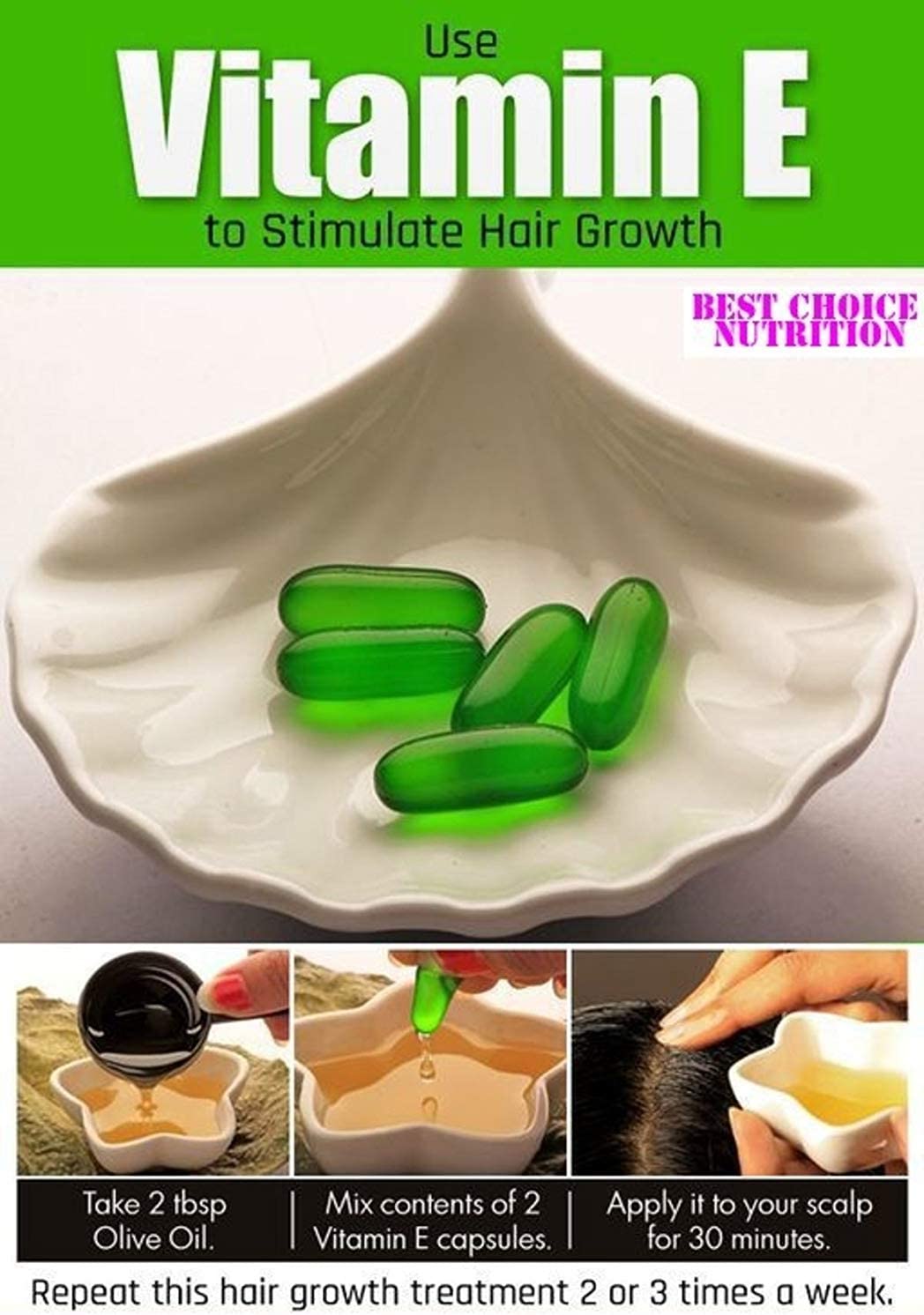 50 Evion Capsules Vitamin E for Glowing Face,Strong Hair,Acne,Nails, Glowing Skin 400mg