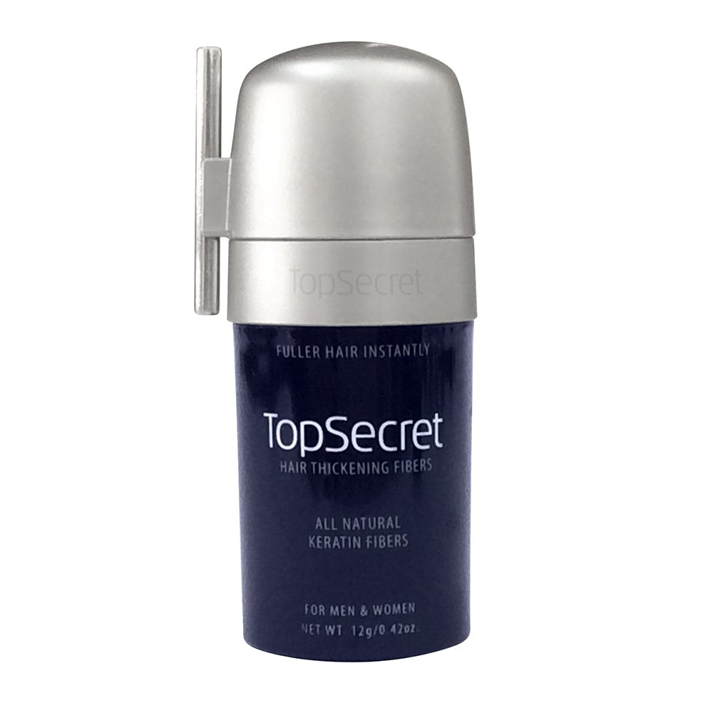 Top Secret Hair Thickening Fibers - New Compact Design! White (Regular Size)