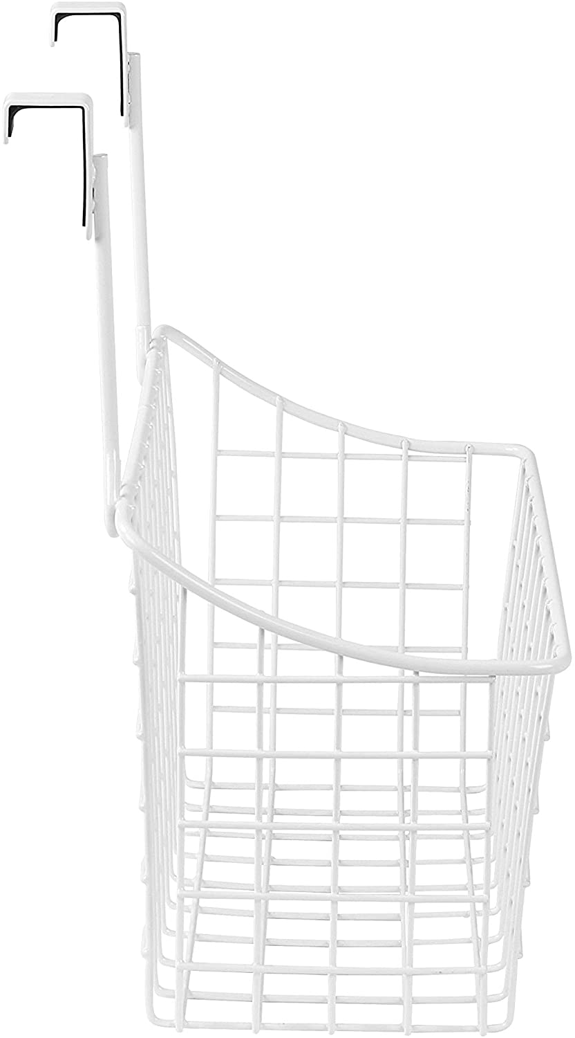 Spectrum Grid Storage Basket, Over The Cabinet, Steel Wire Sink Organization for Kitchen & Bathroom,