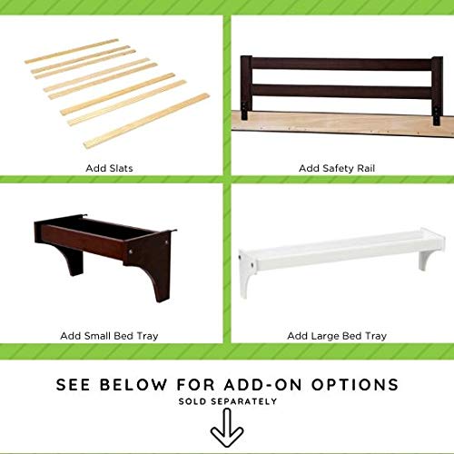 Full Size Conversion Kit Bed Rails for Baby Cache Cribs (Chestnut/Classic Chestnut)