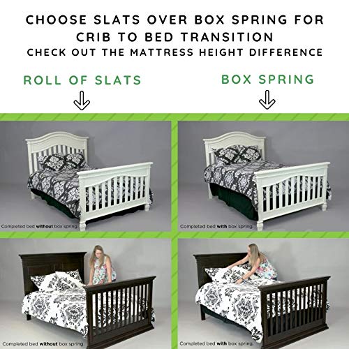 Full Size Conversion Kit Bed Rails for Baby Cache Cribs (Chestnut/Classic Chestnut)