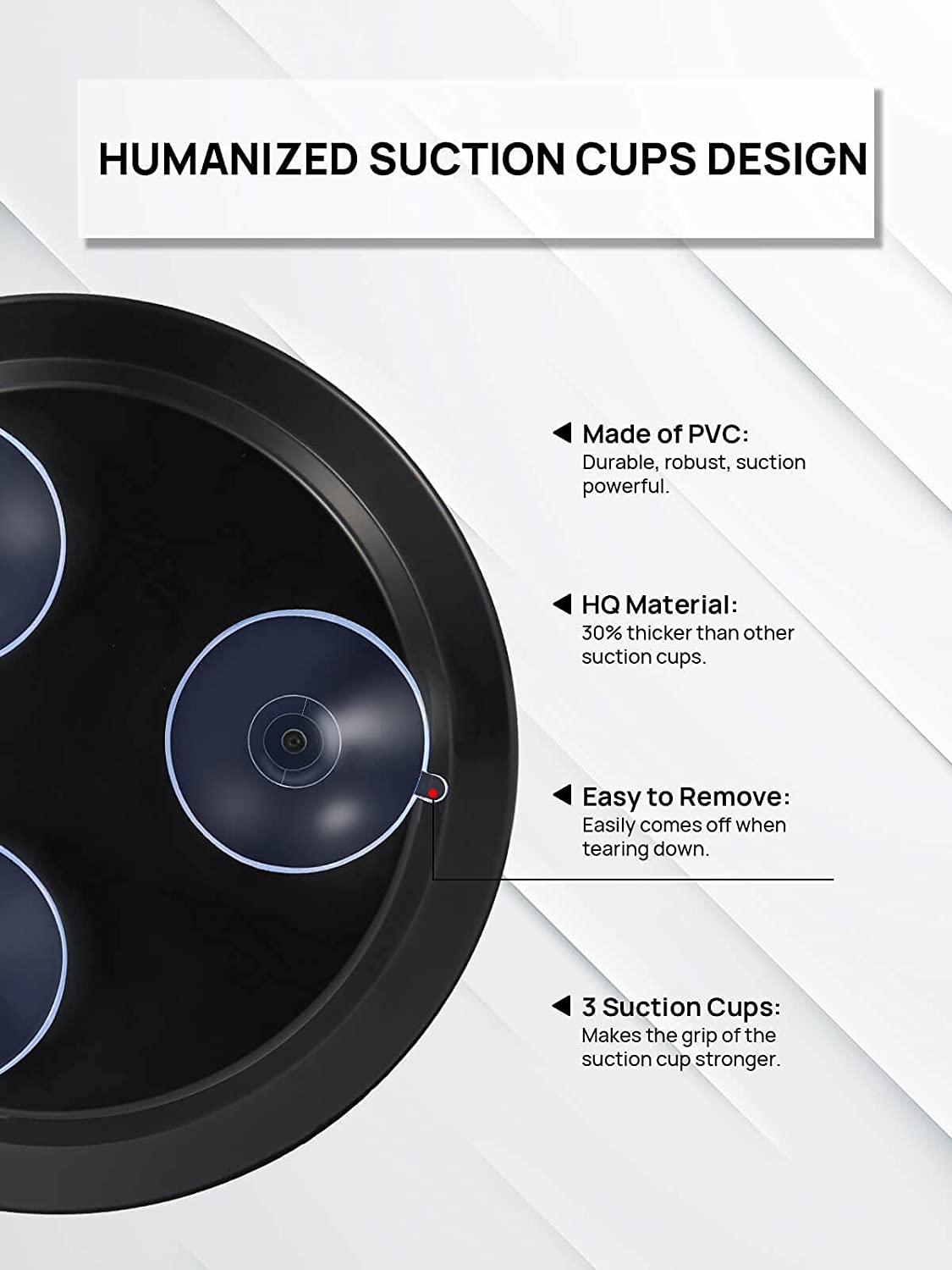 OMIRO Bathroom Mirror, 6 Inch 10X Magnifying Makeup Mirror (Black,Round)