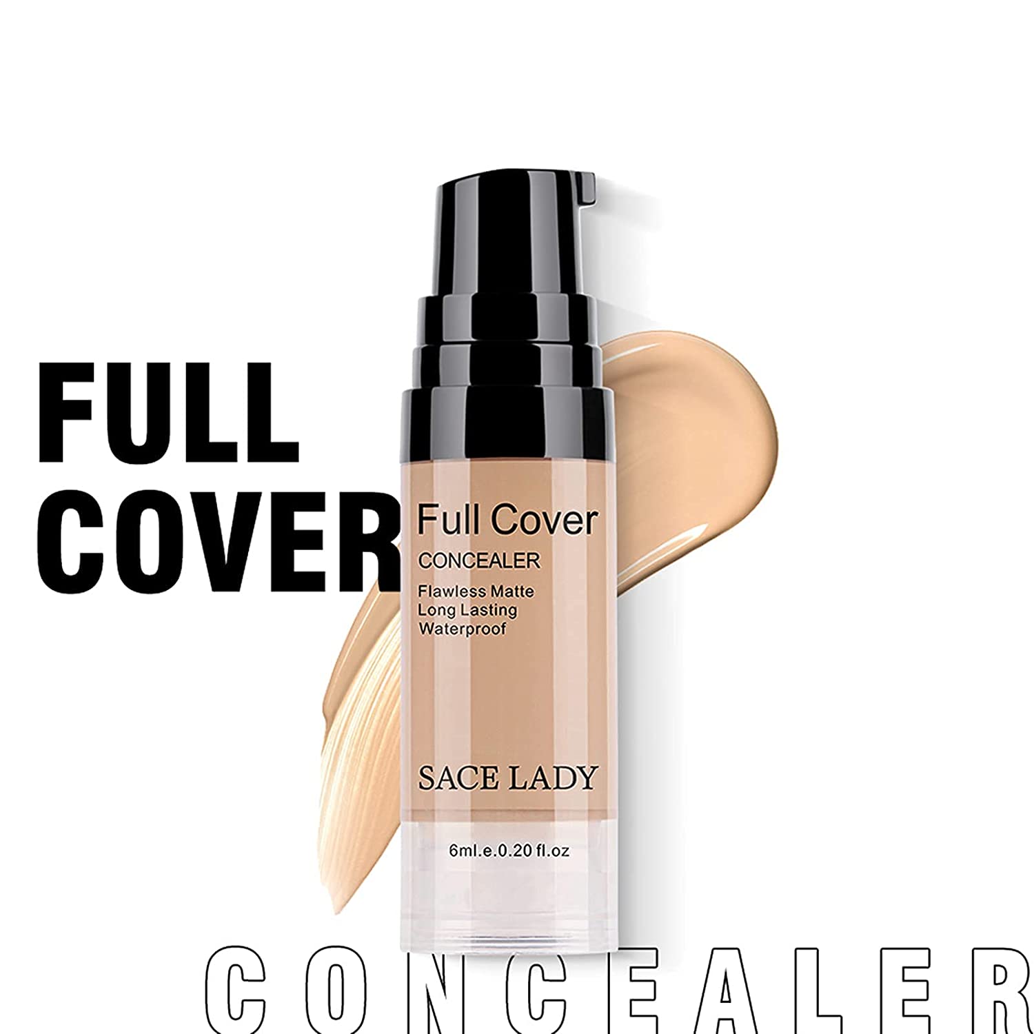 SACE LADY Matte Primer and Full Coverage Concealer Face Makeup Set, Matte Oil Control Cruelty Free F