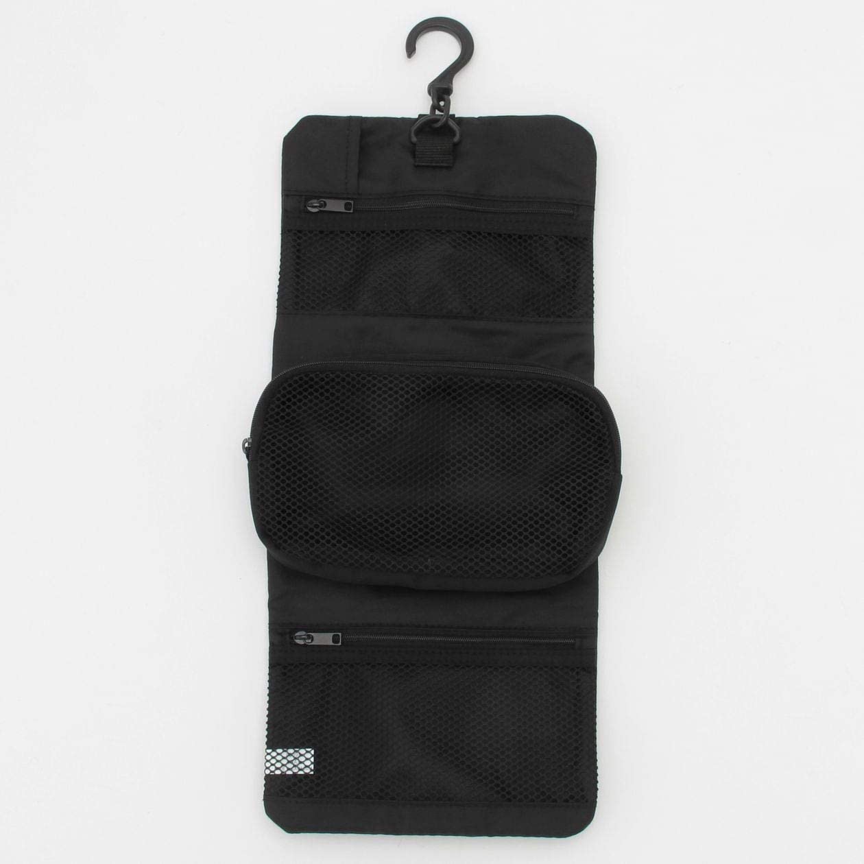 Muji Polyester Hanging Travel Case with Detachable Pouch, 12 cm Width x 18 cm Depth x 4.5 cm Height,