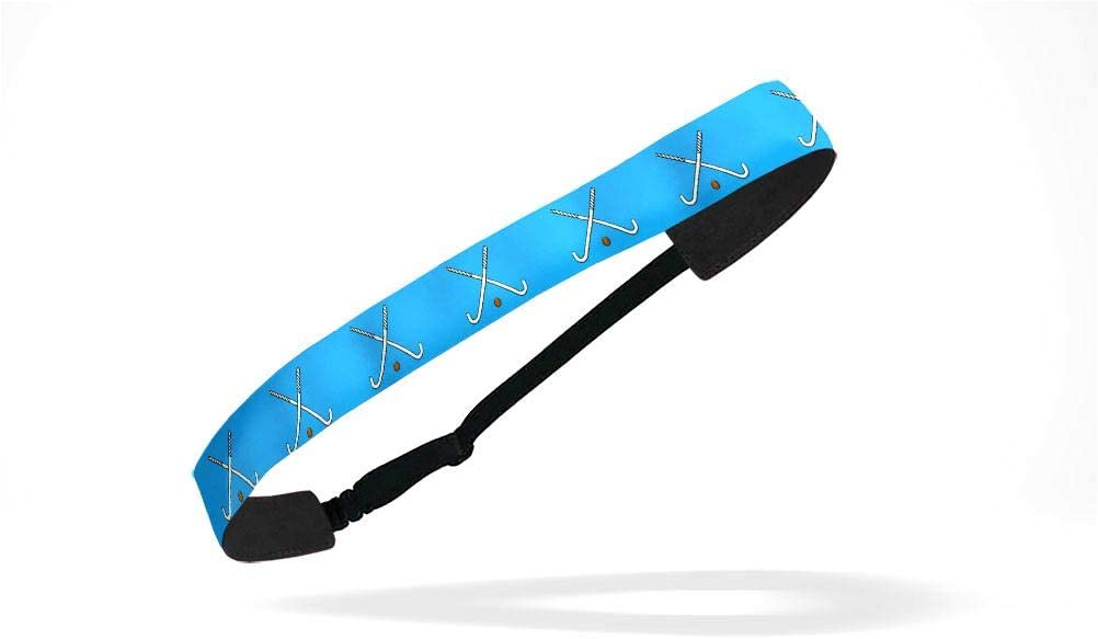 RAVEbandz! Women’s Adjustable Elastic Headbands (Field Hockey) - for Fashion or Workouts - Non Sli