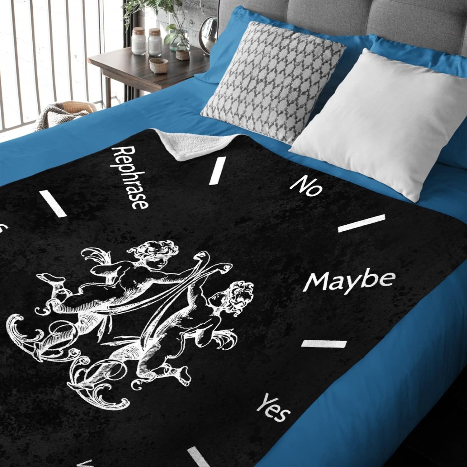 AozyHug Choose Divination Clock Fleece Flannel Blanket Soft Fuzzy Plush Fluffy Blanket Warm Cozy Per