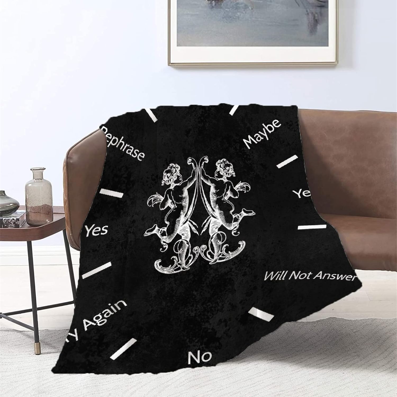 AozyHug Choose Divination Clock Fleece Flannel Blanket Soft Fuzzy Plush Fluffy Blanket Warm Cozy Per