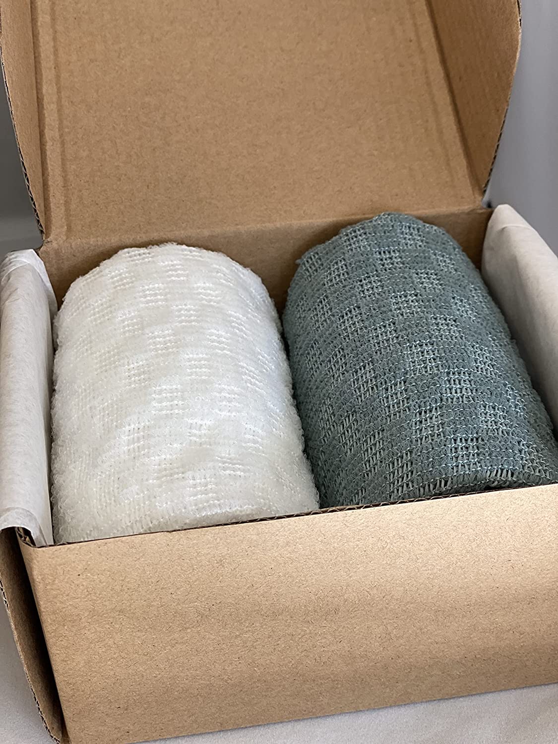 NEW 2-PACK - Buddha Bath Extra Long Exfoliating Shower Towel Washcloth Face and Body (MEDIUM EXFOLIA