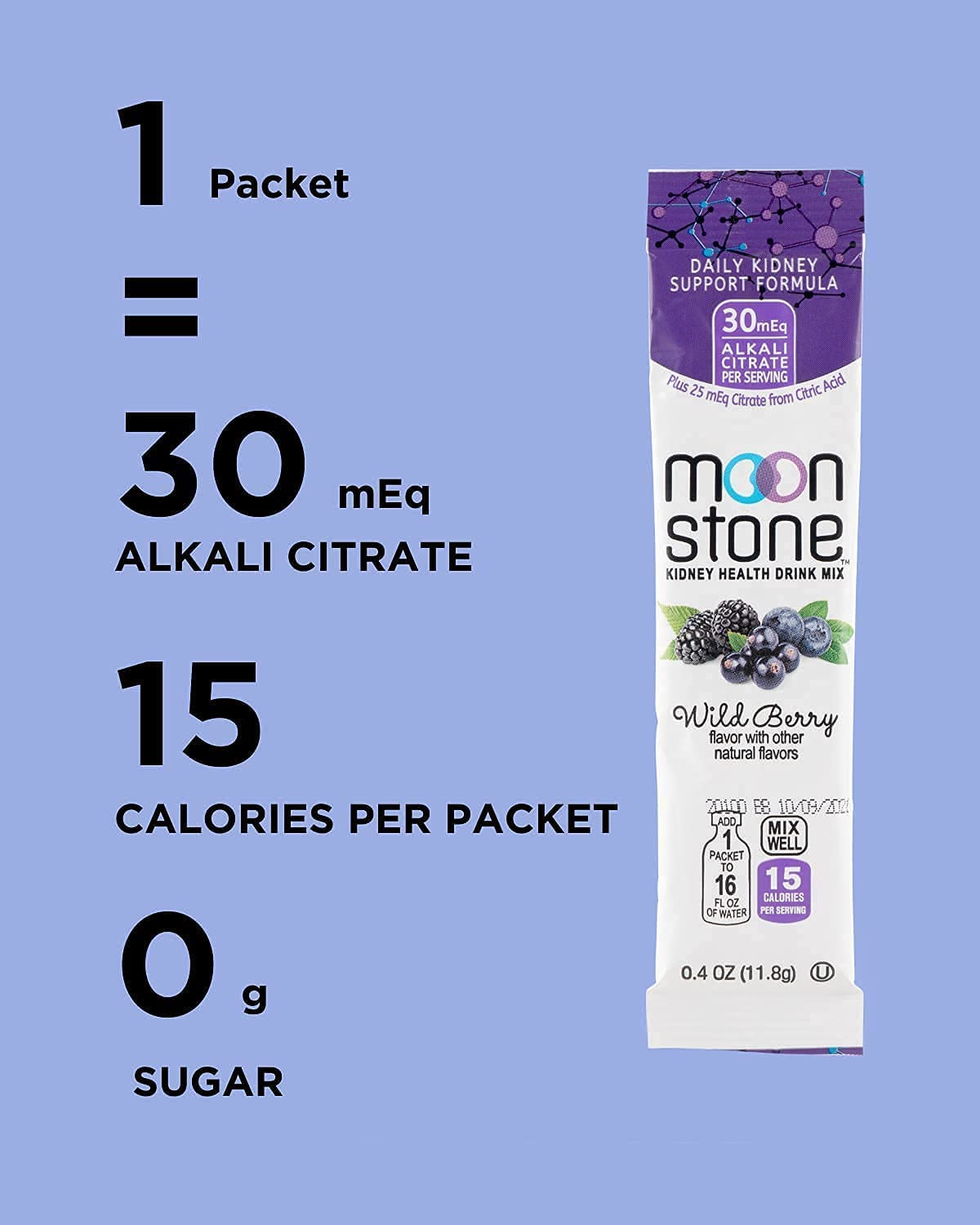 Moonstone Nutrition Kidney Health & Hydration Drink Mix – Kidney Supplement, Kidney Cleanse & Kidn