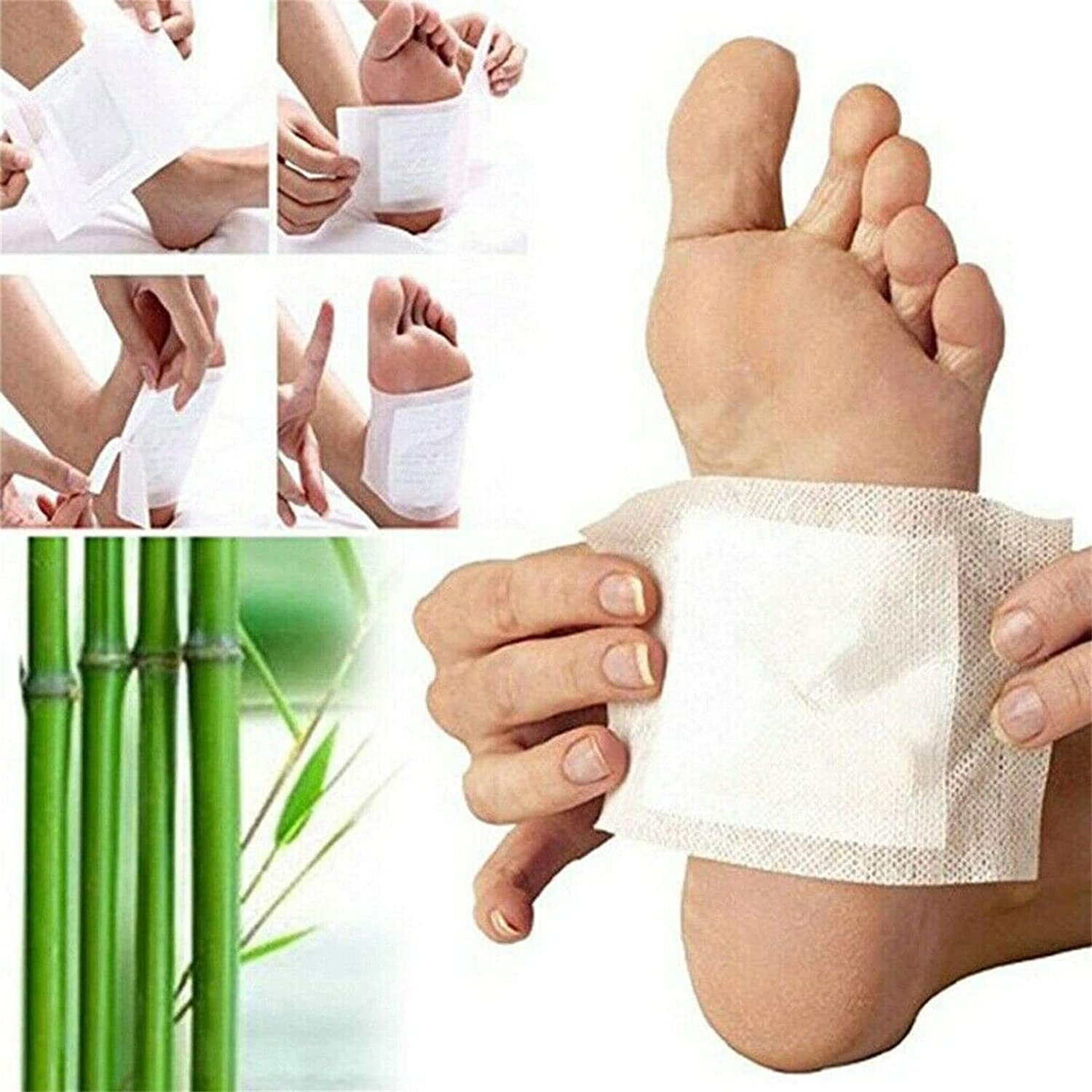 Lymphatic Drainage Ginger Foot Patch - Anti Swelling Ginger Patch, Organic Ginger Foot Pads, Deep Cl