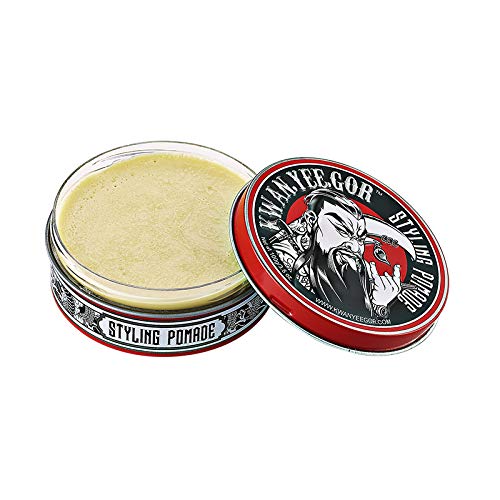 KWAN YEE GOR Medium Hold Low Shine Hair Pomade 3.5oz for Men,Styling Finish Cream,Paste Wax for Fibe