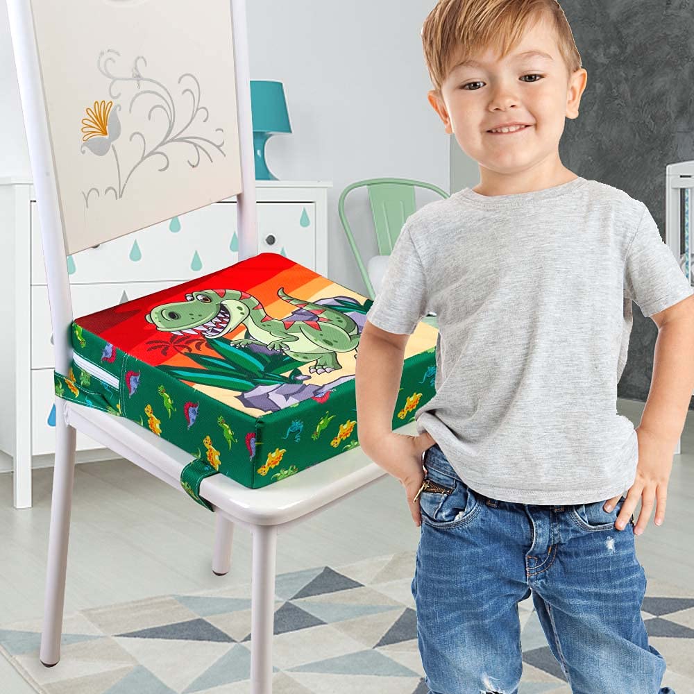 Toddler Booster Seat for Dining Table, Chair Increasing Cushion for Baby Kids, Washable Thick Chair