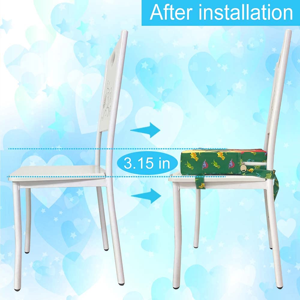 Toddler Booster Seat for Dining Table, Chair Increasing Cushion for Baby Kids, Washable Thick Chair