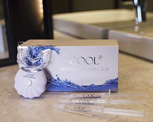 Cool Teeth Whitening Kit with LED Light 35% Carbamide Peroxide Teeth Whitening Products (3) Gel Syri