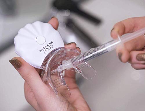 Cool Teeth Whitening Kit with LED Light 35% Carbamide Peroxide Teeth Whitening Products (3) Gel Syri