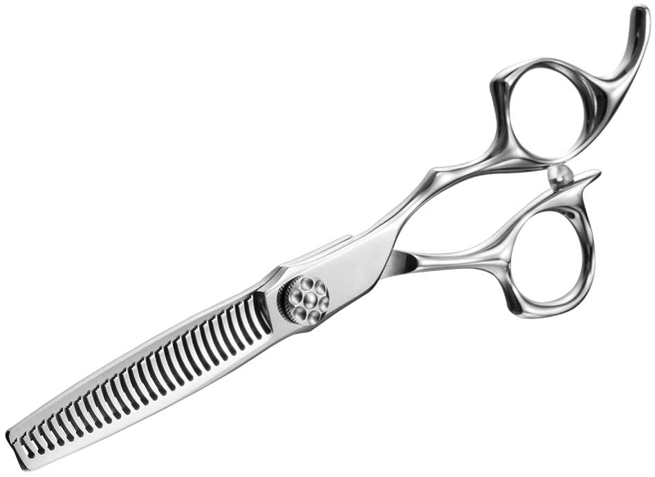 AOLANDUO 6 Inch Thinning Shears For Hair Cutting -High End Japanese AICHI Steel Handmade Thinning Sc