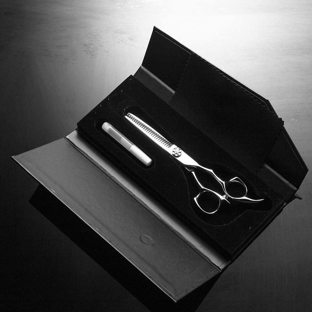 AOLANDUO 6 Inch Thinning Shears For Hair Cutting -High End Japanese AICHI Steel Handmade Thinning Sc
