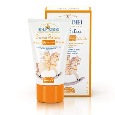 Helan Sole Bimbi 50+ Sun Care Cream for Delicate Infant and Toddler Skin with Aloe Vera