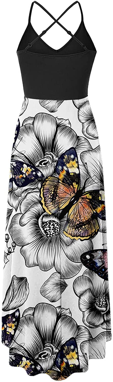 WYTong Womens V Neck Swing Dress Casual Summer Beach Dresses Elegant Irregular Party Dress Strap Dre
