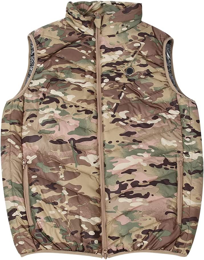 WESE Heating Waistcoat, Safe Three Gear Nylon USB Three Gear Temperature Adjustment Heating Vest for