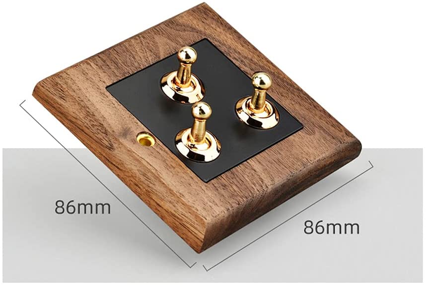 Modeen 86 Type Panel Retro Wall Lamp Toggle Switch Industrial Retro Indoor Switch 1-4 Gang 2 Way Tog