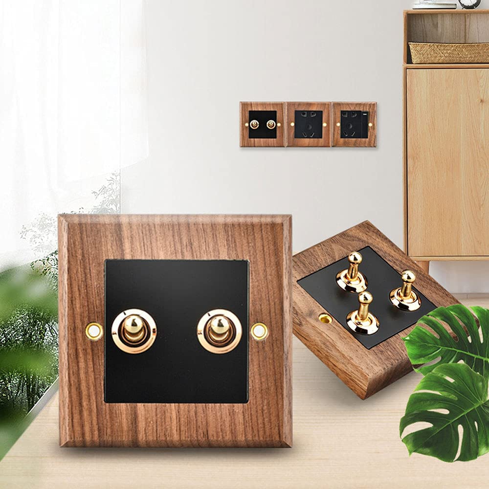 Modeen 86 Type Panel Retro Wall Lamp Toggle Switch Industrial Retro Indoor Switch 1-4 Gang 2 Way Tog