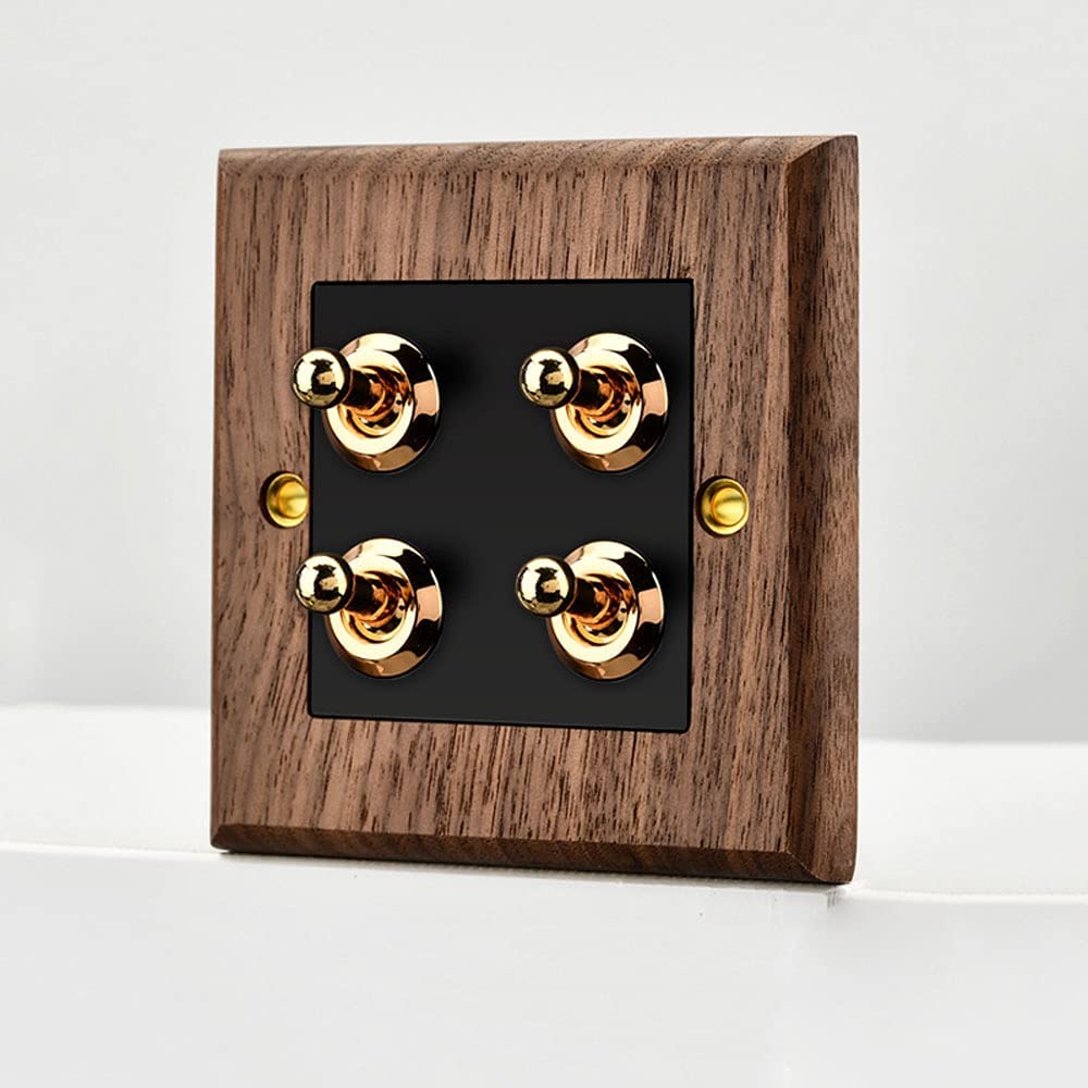 Modeen 86 Type Panel Retro Wall Lamp Toggle Switch Industrial Retro Indoor Switch 1-4 Gang 2 Way Tog