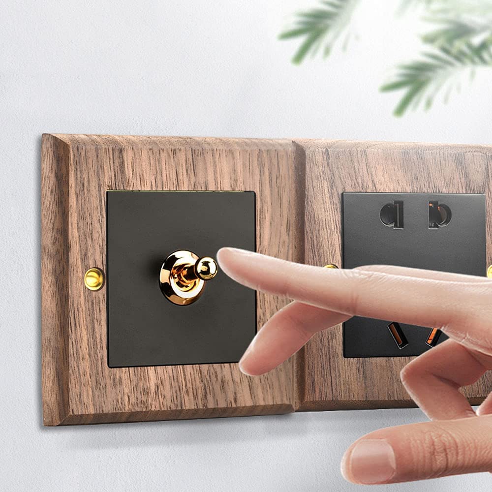 Modeen 86 Type Panel Retro Wall Lamp Toggle Switch Industrial Retro Indoor Switch 1-4 Gang 2 Way Tog